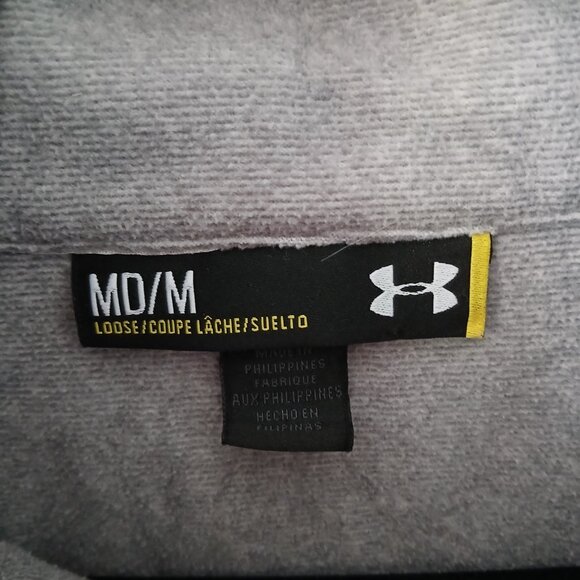 Under Armour Cold Gear Womens Vest Medium Light Gray Full Zip Pockets - Picture 2 of 7